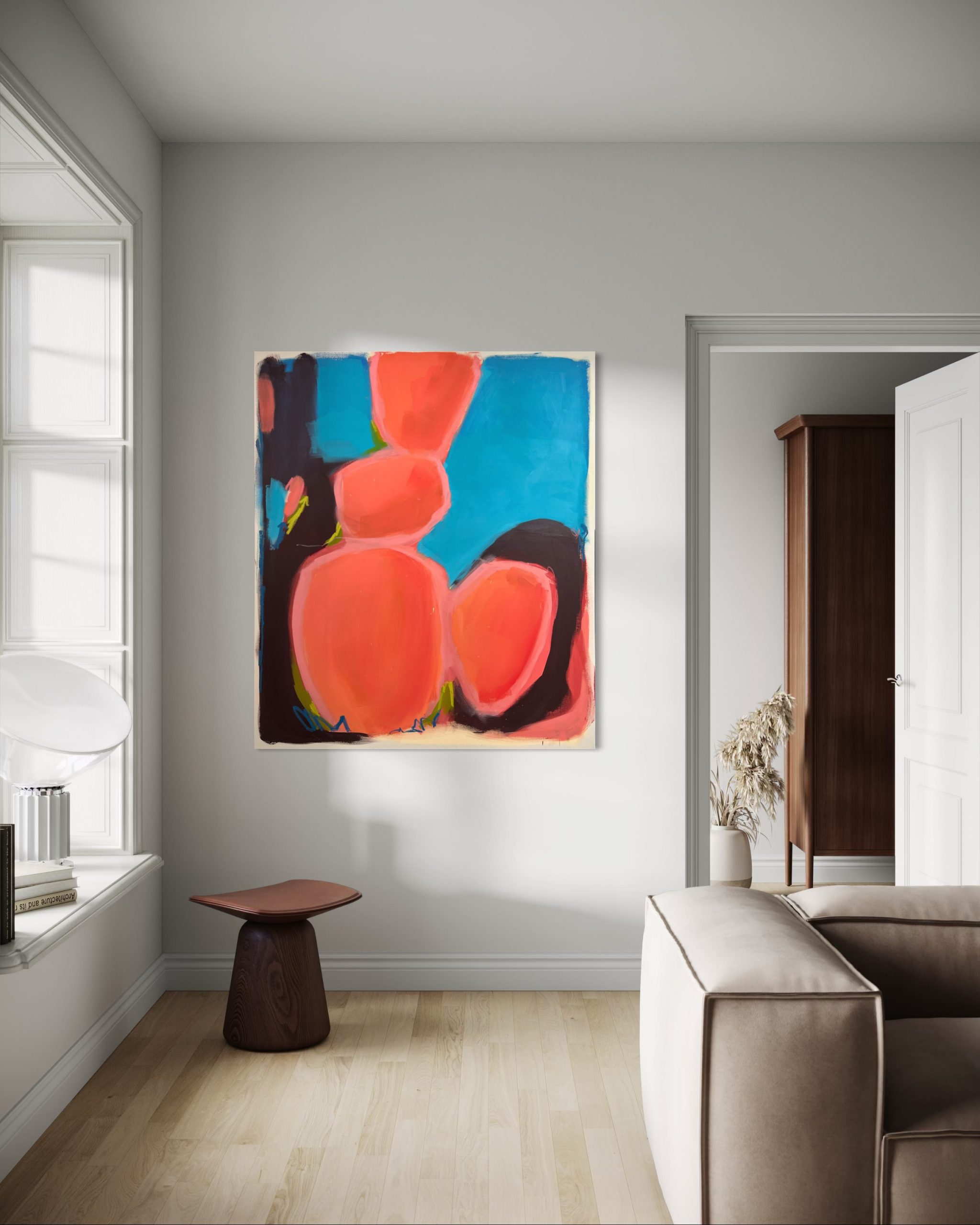 Lava Lamp Lava Lamp - zeitgenössisches Gemälde in strahlenden Farben